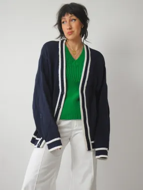 1980's Izod Tennis Cardigan