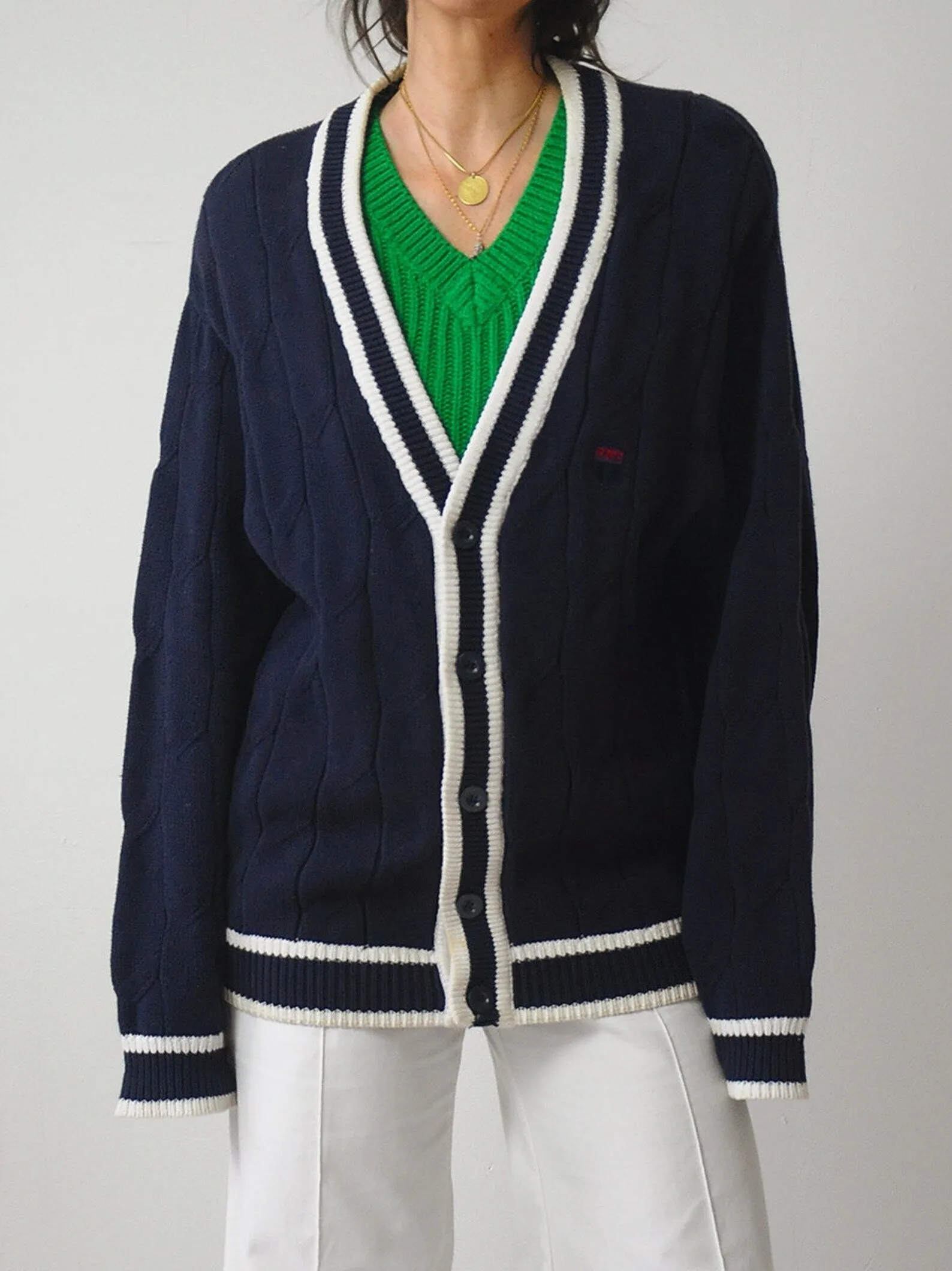 1980's Izod Tennis Cardigan