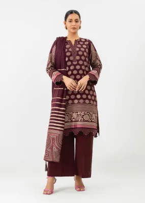 3 Pc Jacquard Suit With Jacquard Dupatta