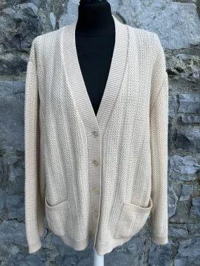 80s beige cardigan  uk 14-16