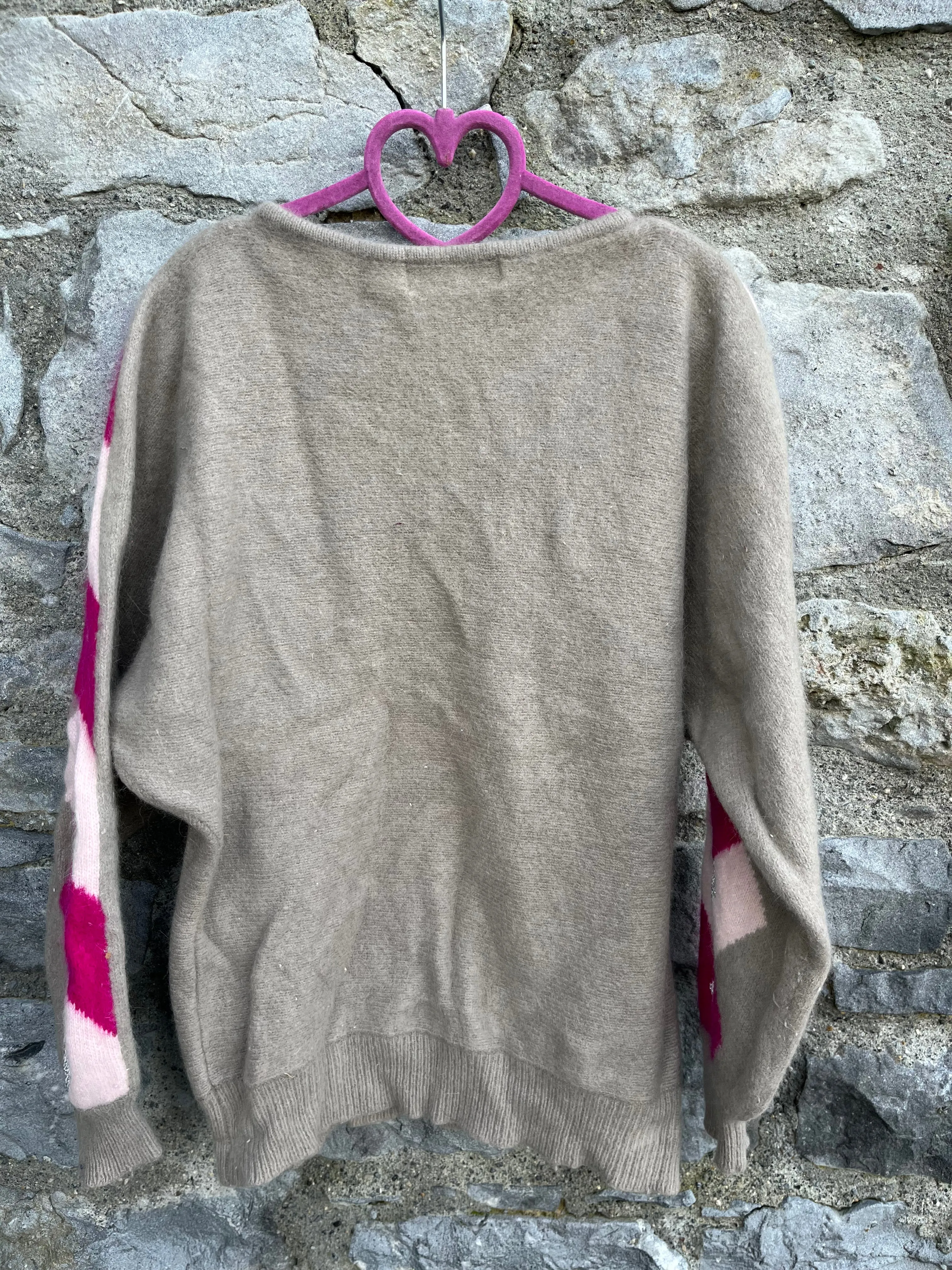 80s geometric brown jumper  12y (152