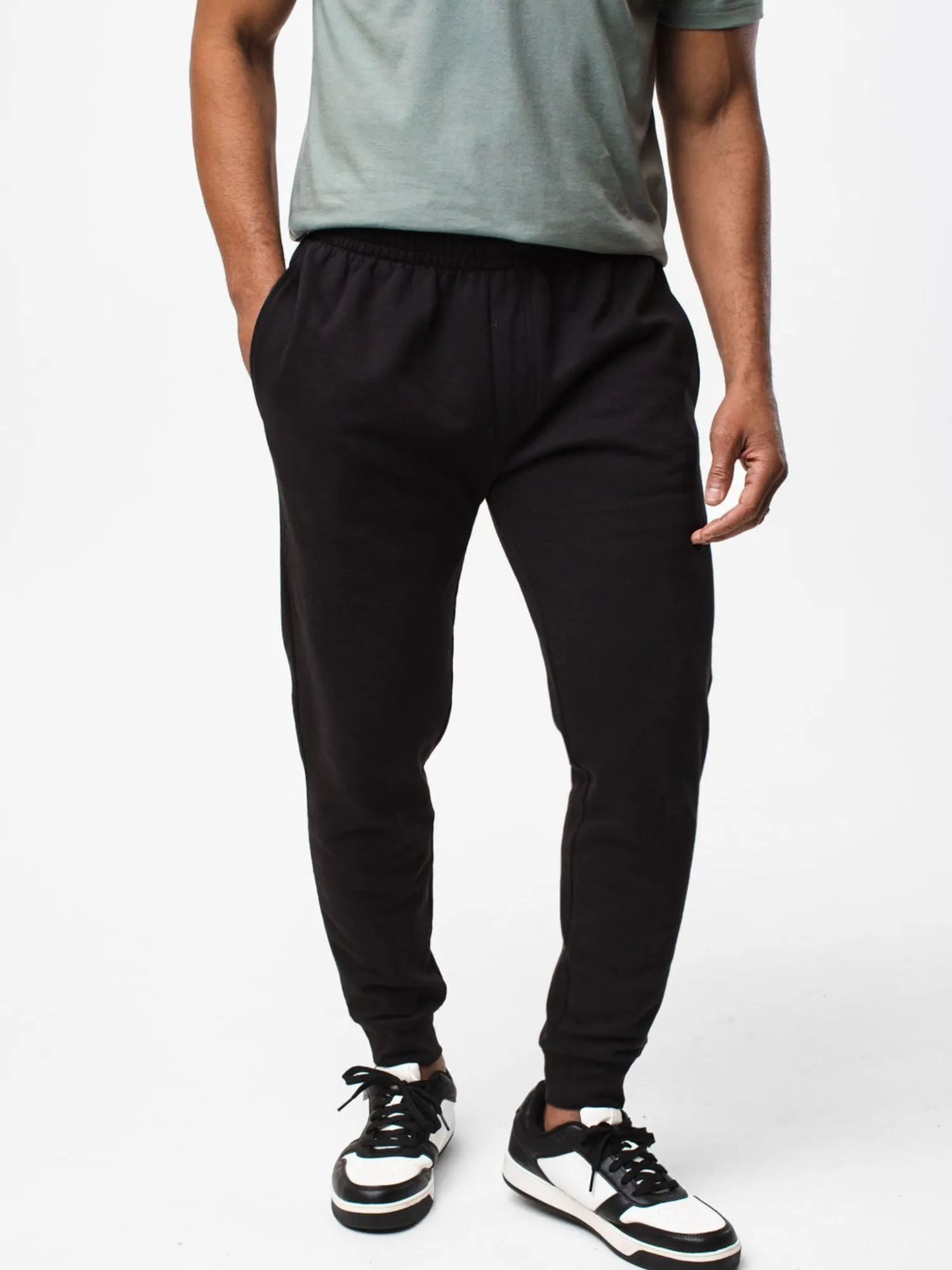 Black   Mercury Green Fleece Sweatpants Foundation 2-Pack