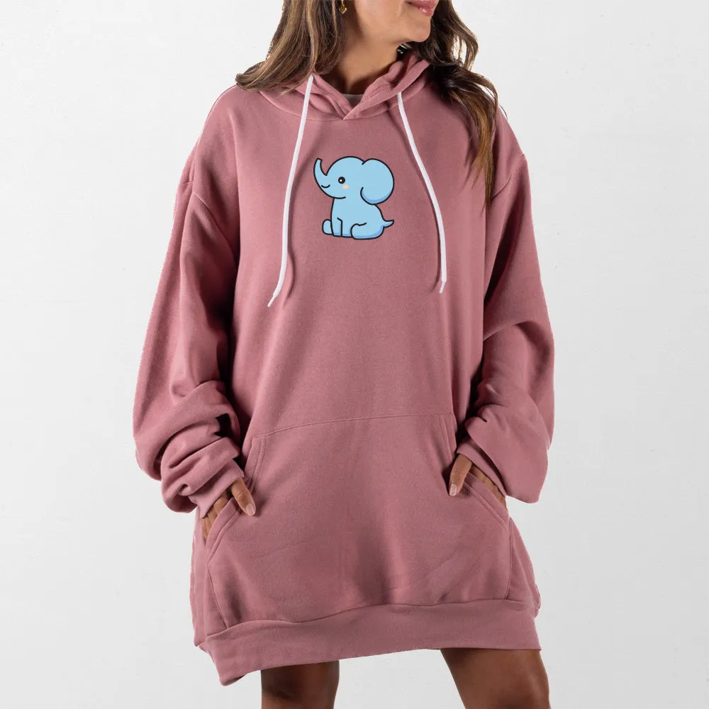 Blue Elephant Giant Hoodie