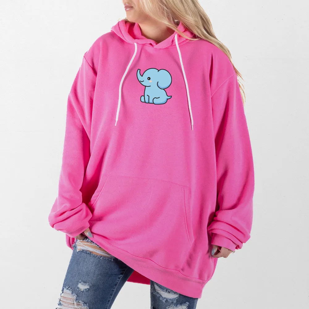 Blue Elephant Giant Hoodie