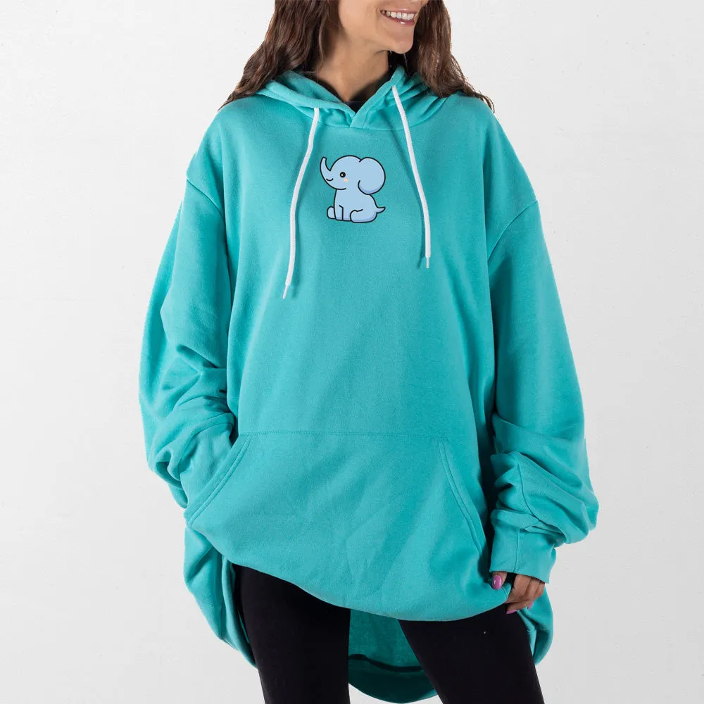 Blue Elephant Giant Hoodie