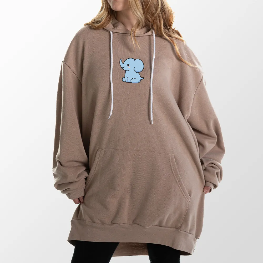 Blue Elephant Giant Hoodie