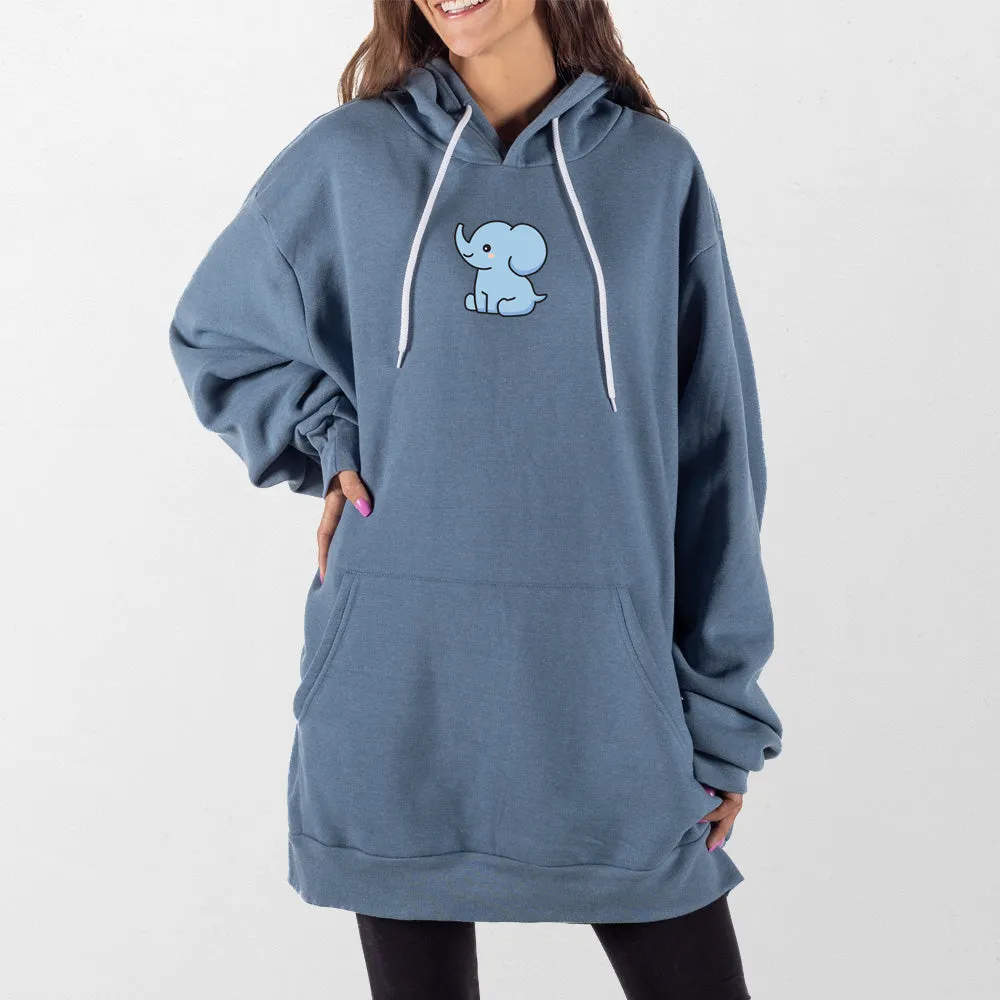 Blue Elephant Giant Hoodie