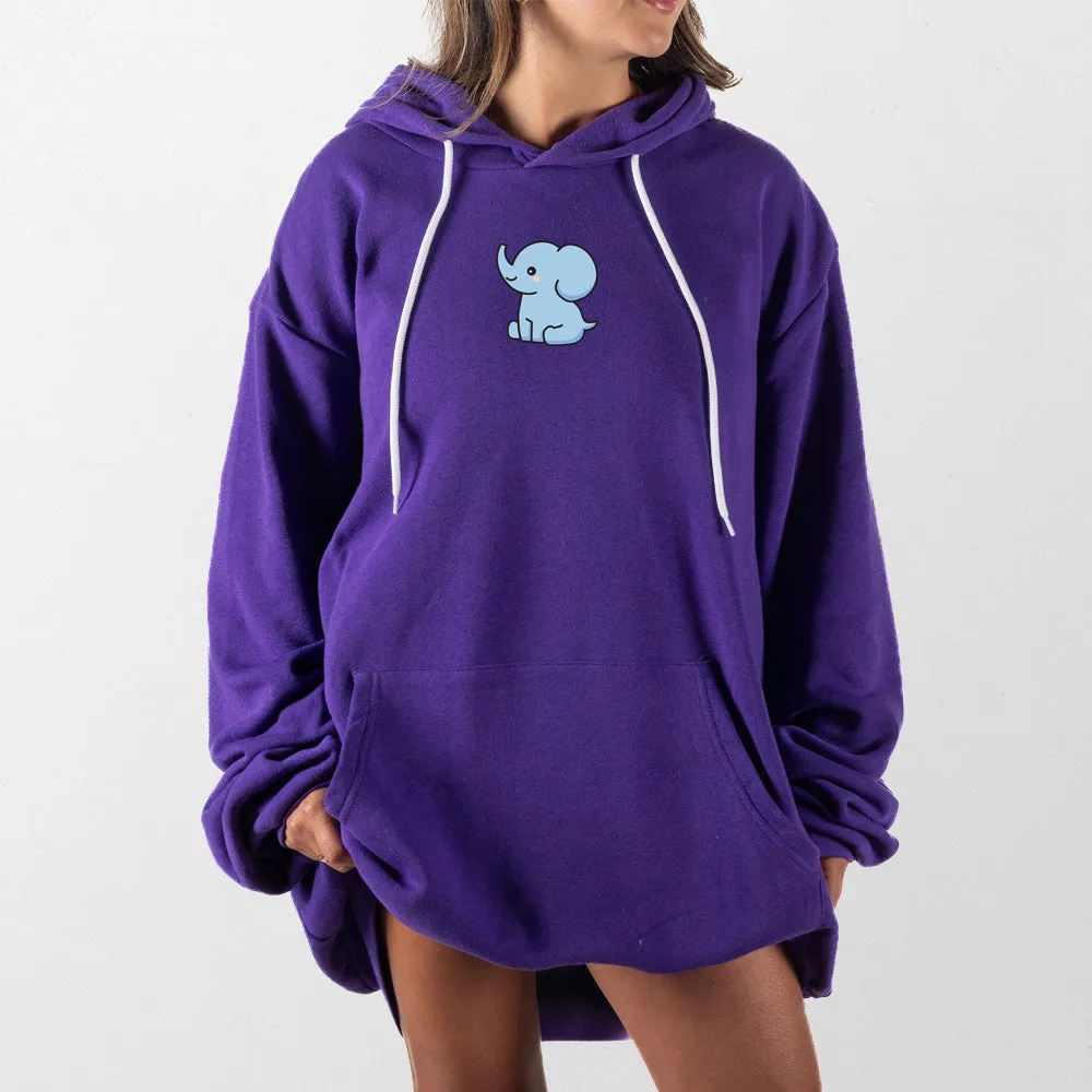 Blue Elephant Giant Hoodie