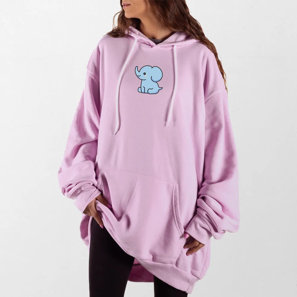 Blue Elephant Giant Hoodie