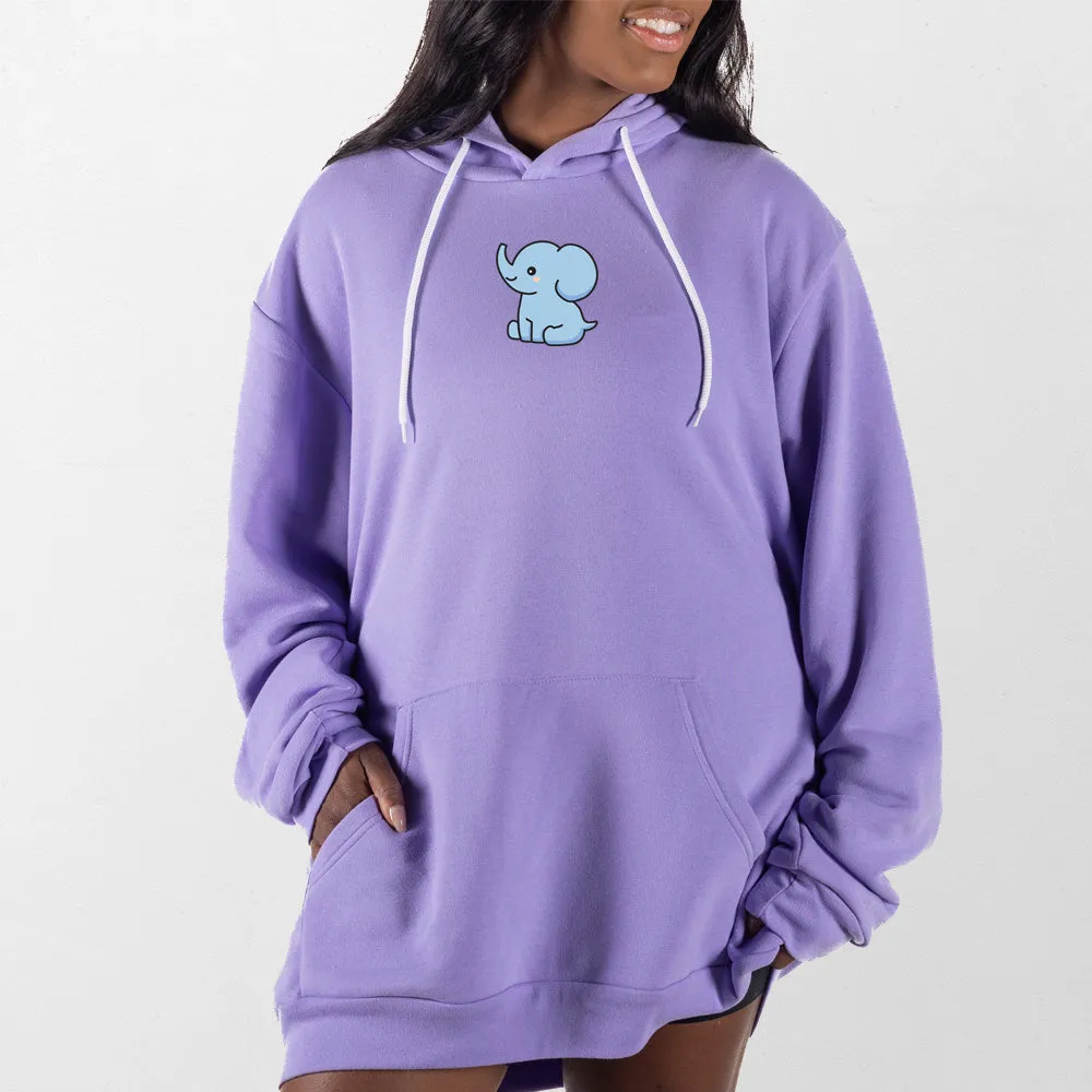 Blue Elephant Giant Hoodie