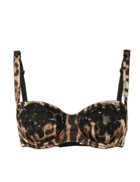 Dolce & Gabbana leopard print bra