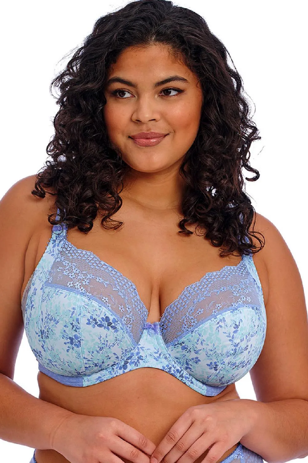 Elomi Lucie Plunge Bra, Cornflower (EL4490)