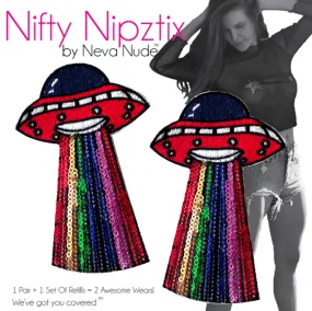 ET Phone Home Sequin UFO Nifty Nipztix 2 Wears