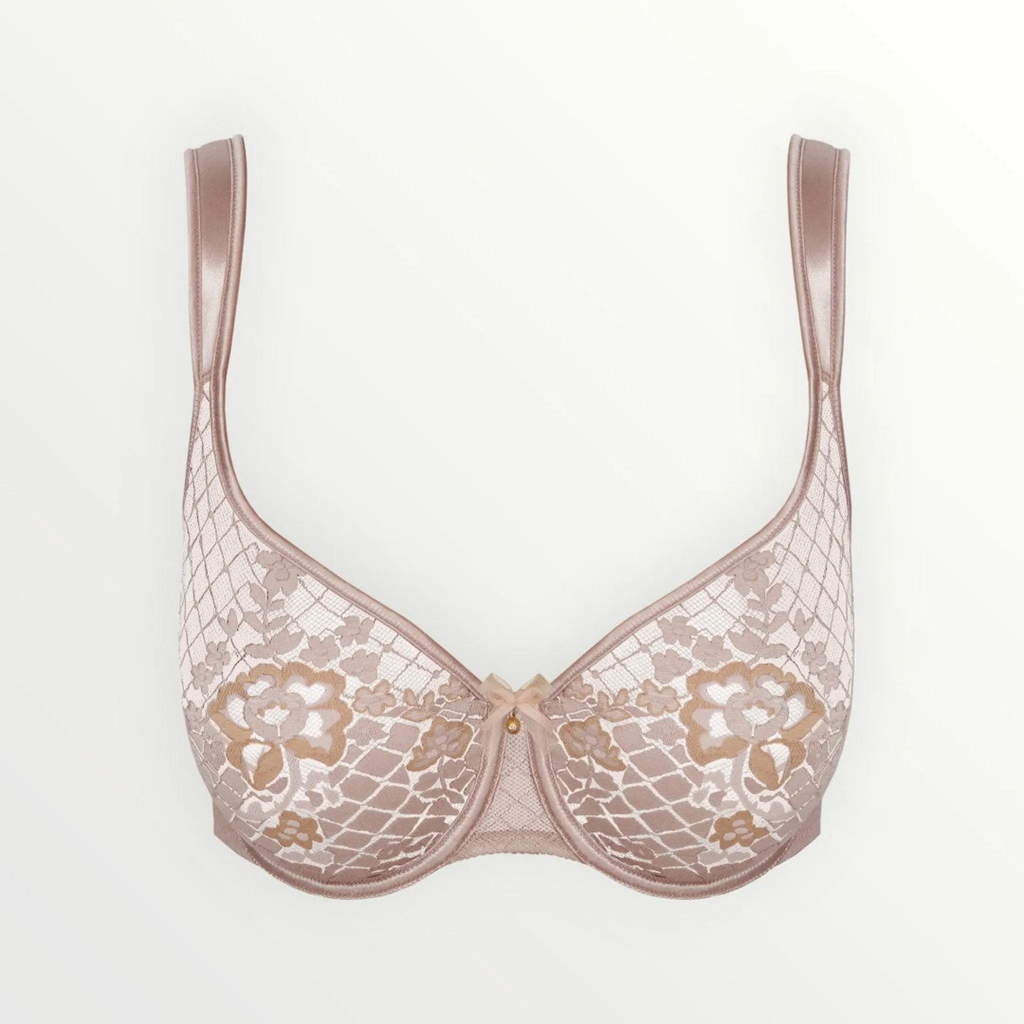 Melody Seamless Low Neck Bra | Gold