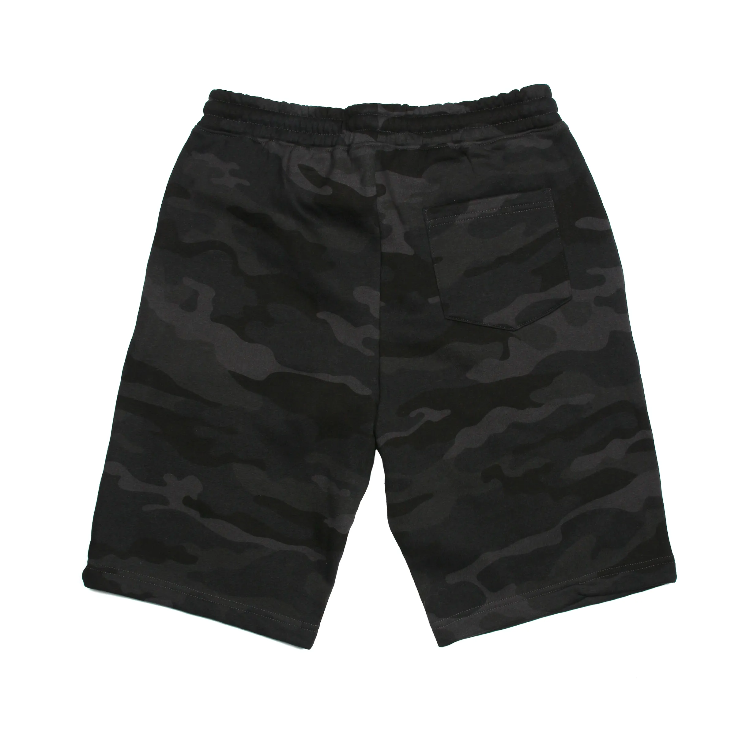 Michigan Hands Fleece Shorts (Black Camo)