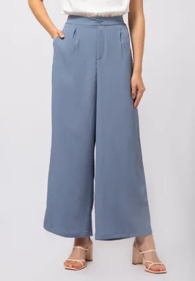 Regular Fit Wide Leg Long Pants