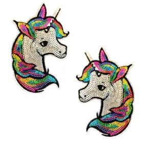 Sequin Unicorn Nifty Nipztix Nipple Cover Pasties 2 Wears