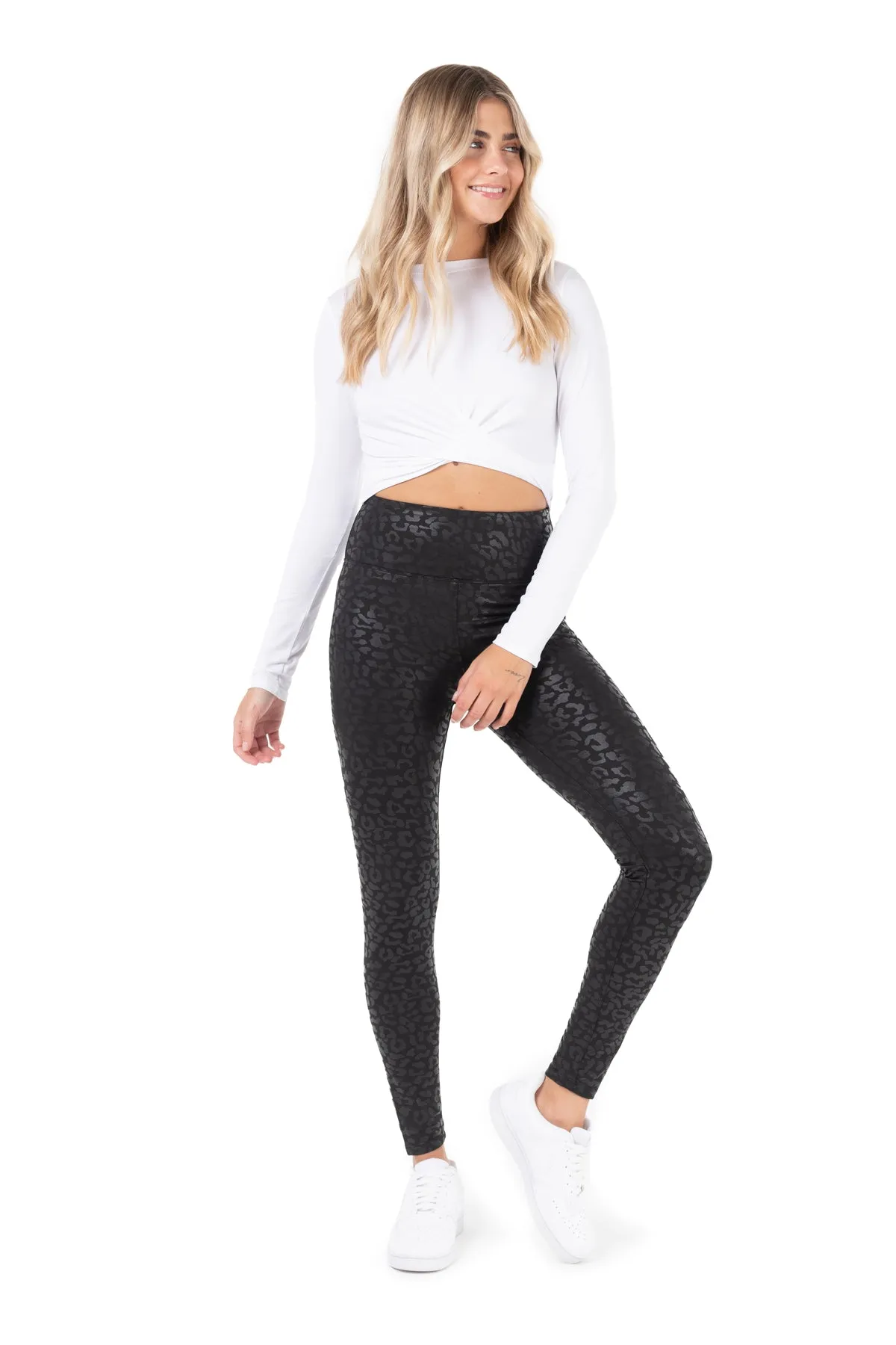 Ultra High-Waist Inner Brushed Printed Leggings