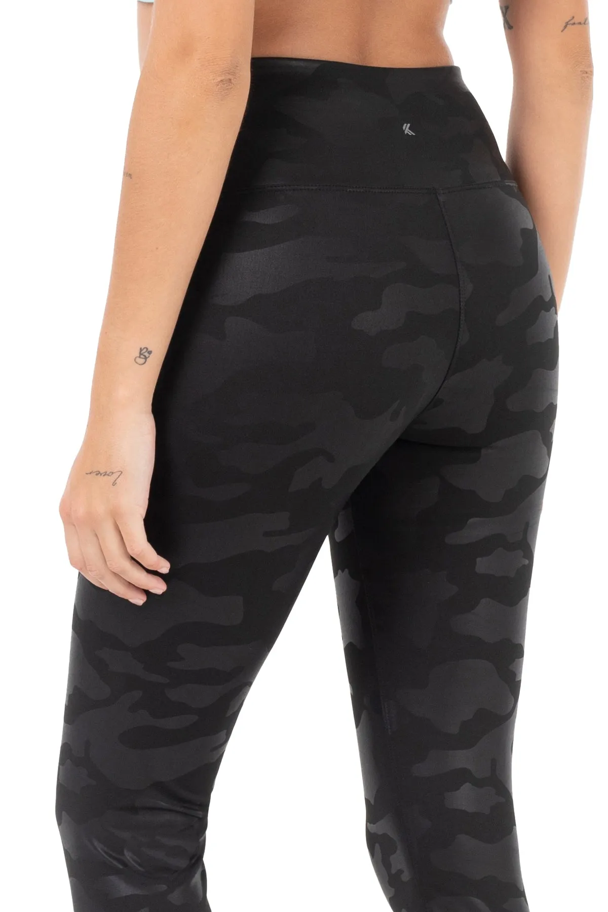 Ultra High-Waist Inner Brushed Printed Leggings